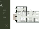 Erdvus 4 kambarių butas projekte „Neries - nuotraukos Nr. 12