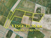 Parduodama sodyba su 11,38 ha žemės sklypų