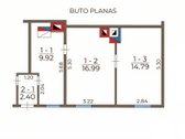 Parduodamas 2 Kambarių Butas Pačiame - nuotraukos Nr. 16
