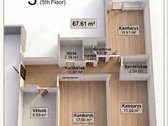 Parduodamas patogaus išplanavimo 3 kambarių - nuotraukos Nr. 23