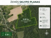 Parduodamas 8,08 Ha Sklypas Gamtos Apsuptyje, - nuotraukos Nr. 4