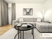 Stilingas dviejų–trijų kambarių butas su
