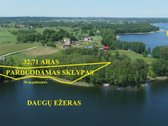 30 metrų Daugų ežero pakrantės, asfaltas iki