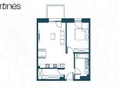 Parduodamas erdvus 2 kambarių butas naujai - nuotraukos Nr. 13