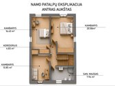 Parduodamas sublokuotas 162.51 kv.m. namas su - nuotraukos Nr. 30