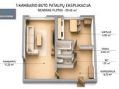 Parduodamas 1 kambario labai erdvus butas - nuotraukos Nr. 29