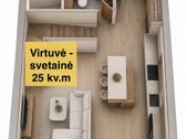Parduodamas butas per 2 aukštus