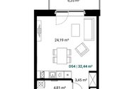 Parduodamas butas su daline apdaila projekte - nuotraukos Nr. 11