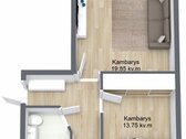 Parduodamas 2 Kambarių Butas Antrame Aukšte, - nuotraukos Nr. 2