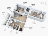 Išnuomojamas šviesus ir erdvus 3 kambarių - nuotraukos Nr. 5