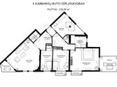 Parduodamas išskirtinis penkių kambarių butas - nuotraukos Nr. 61