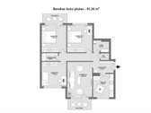 Parduodamas erdvus 4 kambarių butas Vėtrungės - nuotraukos Nr. 29