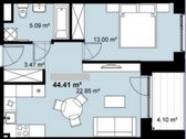 Parduodamas 44,5 m² ploto butas 2 aukšte