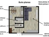 Parduodamas jaukus 1 kambario butas Vidzgiryje. - nuotraukos Nr. 16