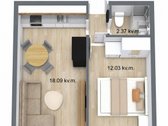 Parduodamas Naujai Įrengtas 2 Kambarių Butas - nuotraukos Nr. 26