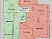 59 kv. m 3 kamb. būstas Neveronyse su 0,8 a - nuotraukos Nr. 2