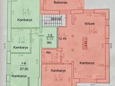 59 kv. m 3 kamb. būstas Neveronyse su 0,8 a - nuotraukos Nr. 21
