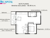 Parduodamas Erdvus 2 Kambarių Butas Su Kvapą - nuotraukos Nr. 29