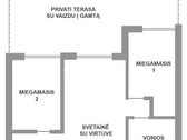 Parduodamas funkcionaliai suplanuotas 3 - nuotraukos Nr. 14