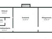 Ilgalaikei nuomai siūlomas tvarkingas, - nuotraukos Nr. 14