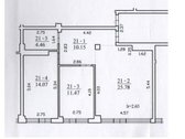 Erdvus 3 kambarių butas su didele terasa ir - nuotraukos Nr. 22