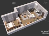 Parduodamas 2 kambarių butas Ežero g., - nuotraukos Nr. 11