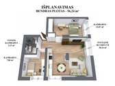 Šis pilnai ir kokybiškai atnaujintas 56,24 m² - nuotraukos Nr. 2