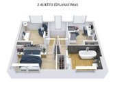 Nuomojamas kokybiškai įrengtas šviesus - nuotraukos Nr. 16