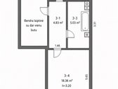 Parduodamas 35,60 kv. m ploto pilnai įrengtas - nuotraukos Nr. 9