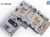 Parduodami du 80 m² ir 50 m² namai bendrame - nuotraukos Nr. 21
