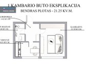 Parduodamas 1 Kambario 21.50 Kv.m. Butas - nuotraukos Nr. 16