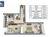 Rytinė Kava Virš Miesto  51 M²  2 Balkonai - nuotraukos Nr. 26