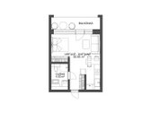Išnuomojamas 1,5 kambario, kompaktiškas - nuotraukos Nr. 9