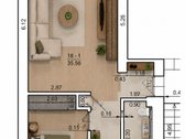 Erdvus 2 Kambarių Butas Čiurlionio Trikampyje  - nuotraukos Nr. 26