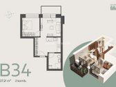 Parduodamas 2 kambarių, 37,21 m² butas - nuotraukos Nr. 6