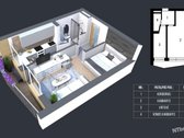 Nuomojamas jaukus ir tvarkingas1 kambario - nuotraukos Nr. 13