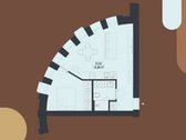 Nestandartinis 2 k. butas su įrengimu ir tais - nuotraukos Nr. 12