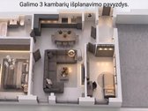 Parduodamas 69 m² Butas Pačiame Vilniaus Centre - nuotraukos Nr. 2