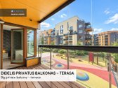 Nuomojamas 2 kambarių butas su Terasa ir - nuotraukos Nr. 9