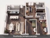 Modernus ir erdvus 4 kambarių butas - nuotraukos Nr. 7
