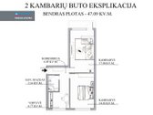 Parduodamas 2 Kambarių 47,09 Kv. M. Butas - nuotraukos Nr. 13