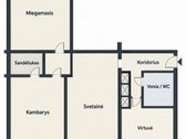 Šviesus, kapitaliai atnaujintas 3 kambarių - nuotraukos Nr. 15