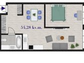 Parduodamas Erdvus 54,28 m² Butas - nuotraukos Nr. 15