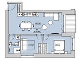 3 kamarių apartamentai su jau baigta apdaila. - nuotraukos Nr. 10
