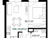 Parduodamas butas su daline apdaila projekte - nuotraukos Nr. 9