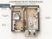 Parduodamas 1 Kambario Remontuotinas Butas - nuotraukos Nr. 15