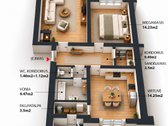 81,86 m² Antakalnyje – erdvūs kambariai, - nuotraukos Nr. 3