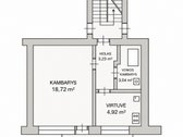Jaukus 1 k. butas Antakalnyje gyventi ir - nuotraukos Nr. 18