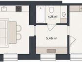Parduodami išskirtiniai 44,66 m² apartamentai - nuotraukos Nr. 14