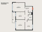 Jaukus Ir Pilnai Įrengtas 3 Kambarių Butas - nuotraukos Nr. 27